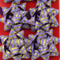 High Quality pp ribbon bow with gold line